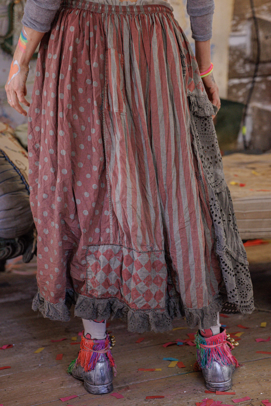 Stykkevis Zima Nederdel Stor Top Rød 