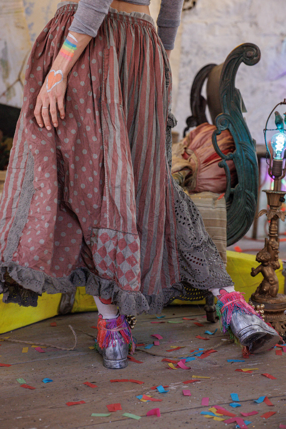 Stykkevis Zima Nederdel Stor Top Rød 