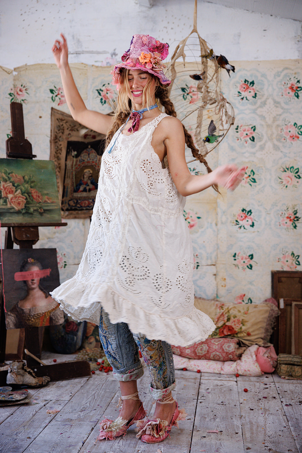 Royalty Eyelet Layla Slip Magnolia Pearl Clothing