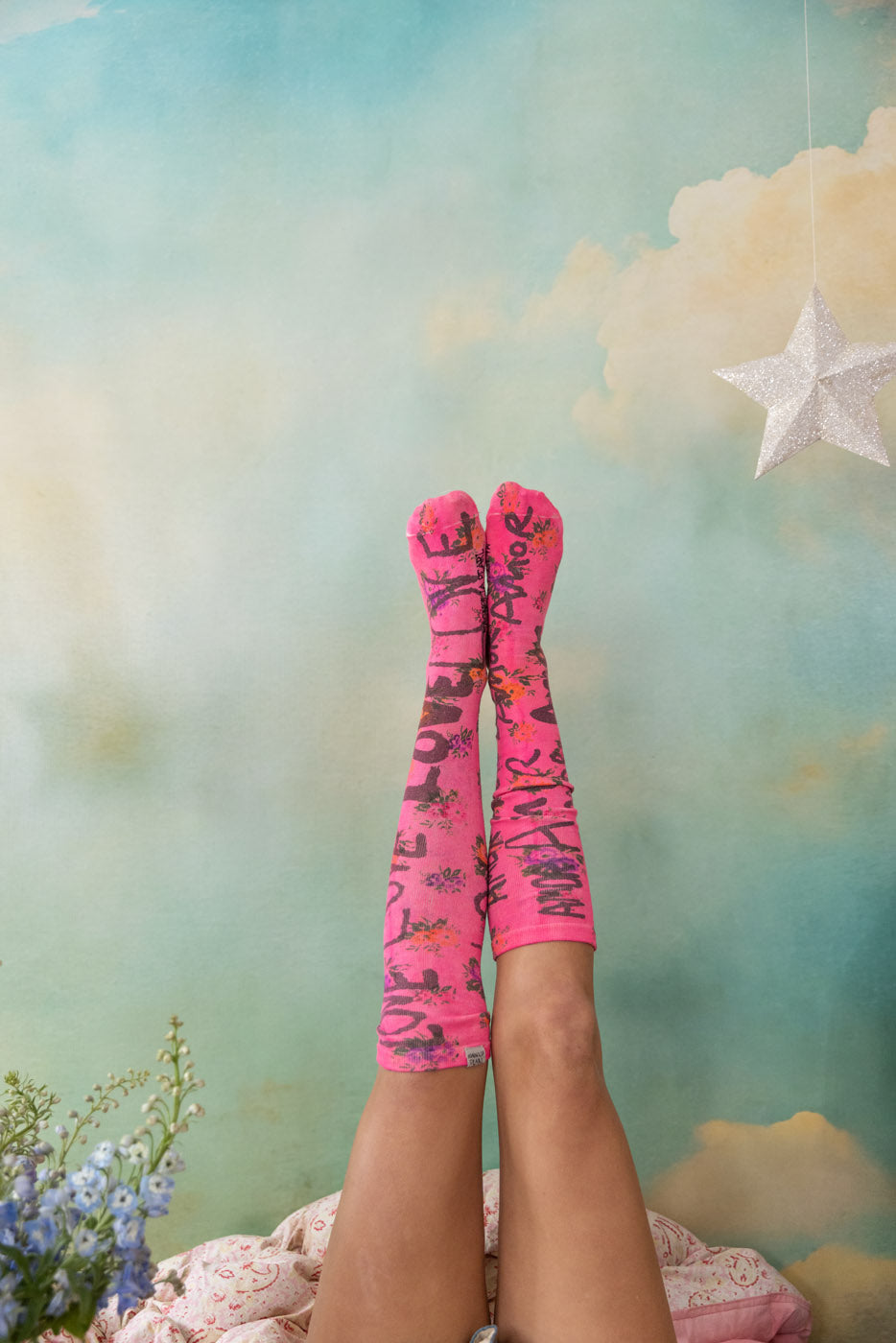 Chaussettes OTK Floral Love Amor 