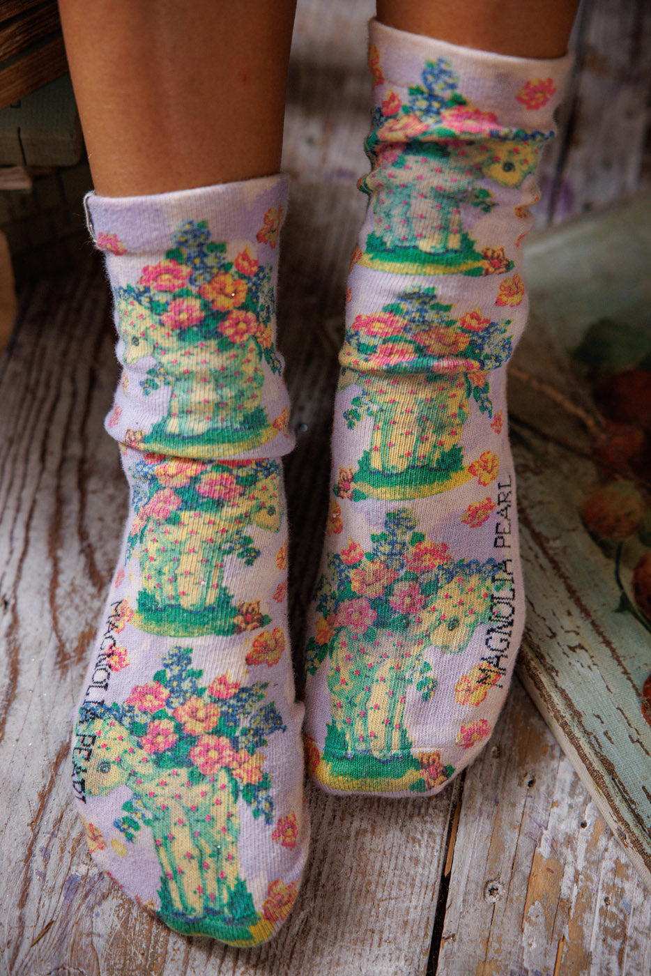 Floral Lamb MP Socks Magnolia Pearl Clothing