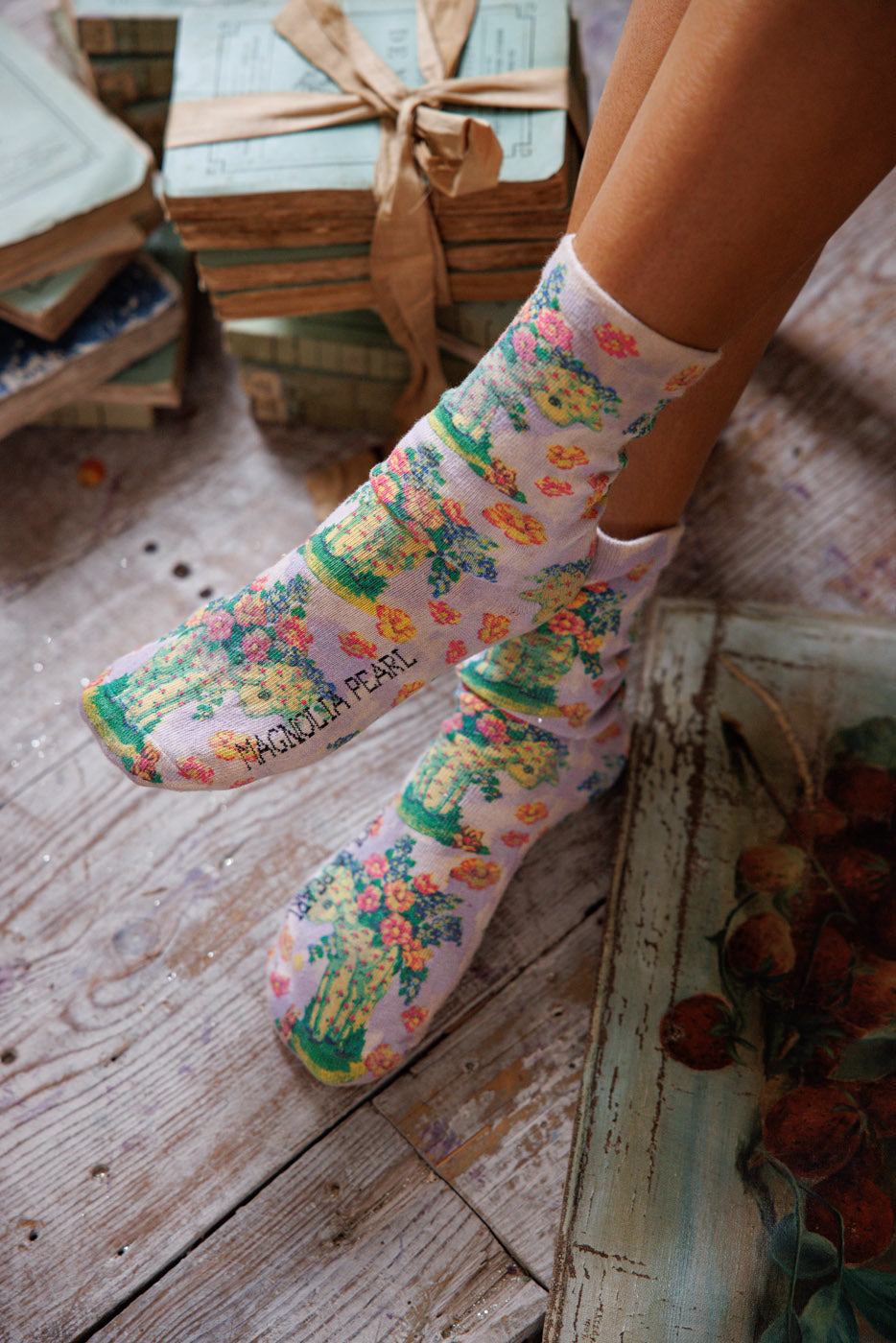 Floral Lamb MP Socks Magnolia Pearl Clothing