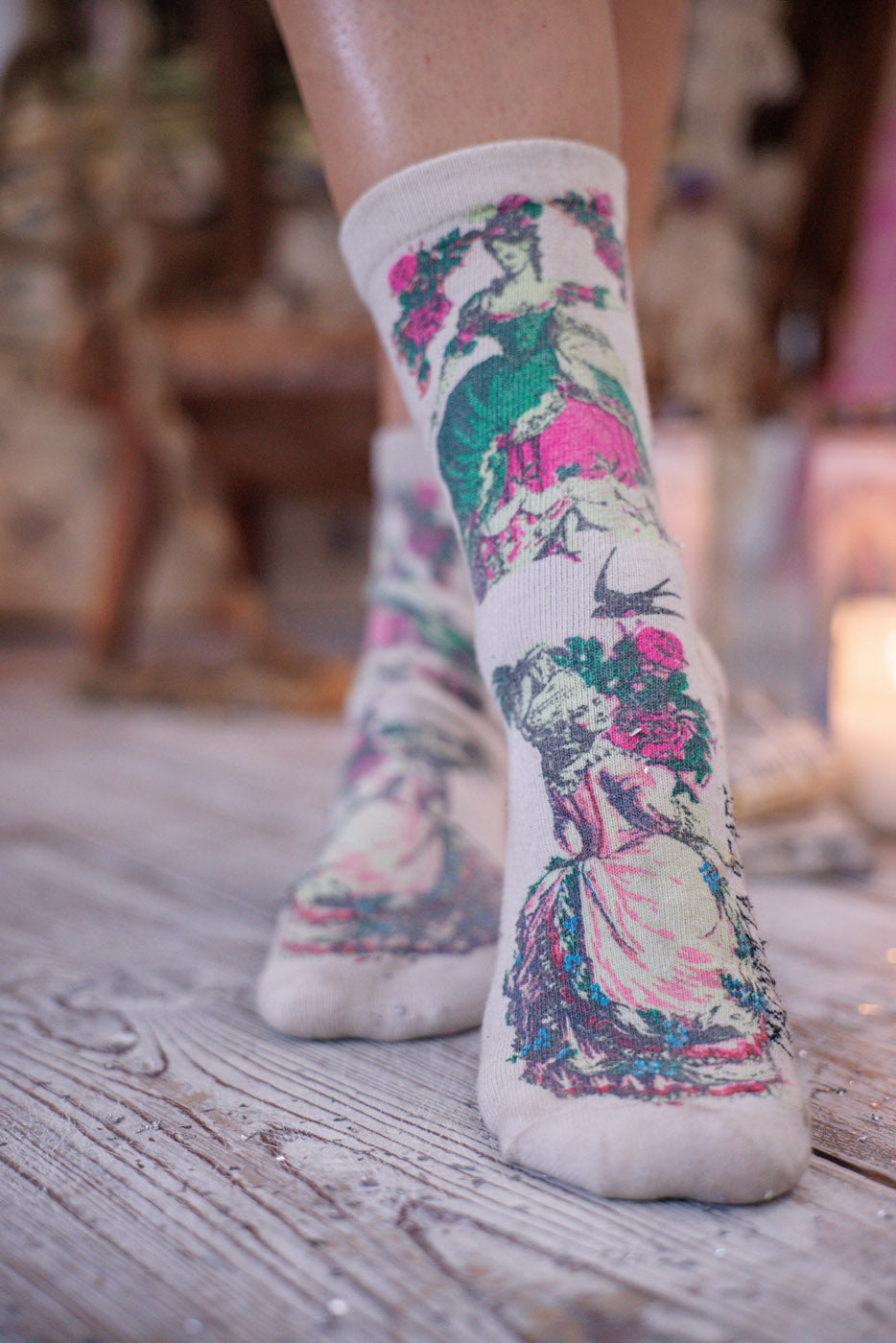 La Dame Verte MP Socks Magnolia Pearl Clothing