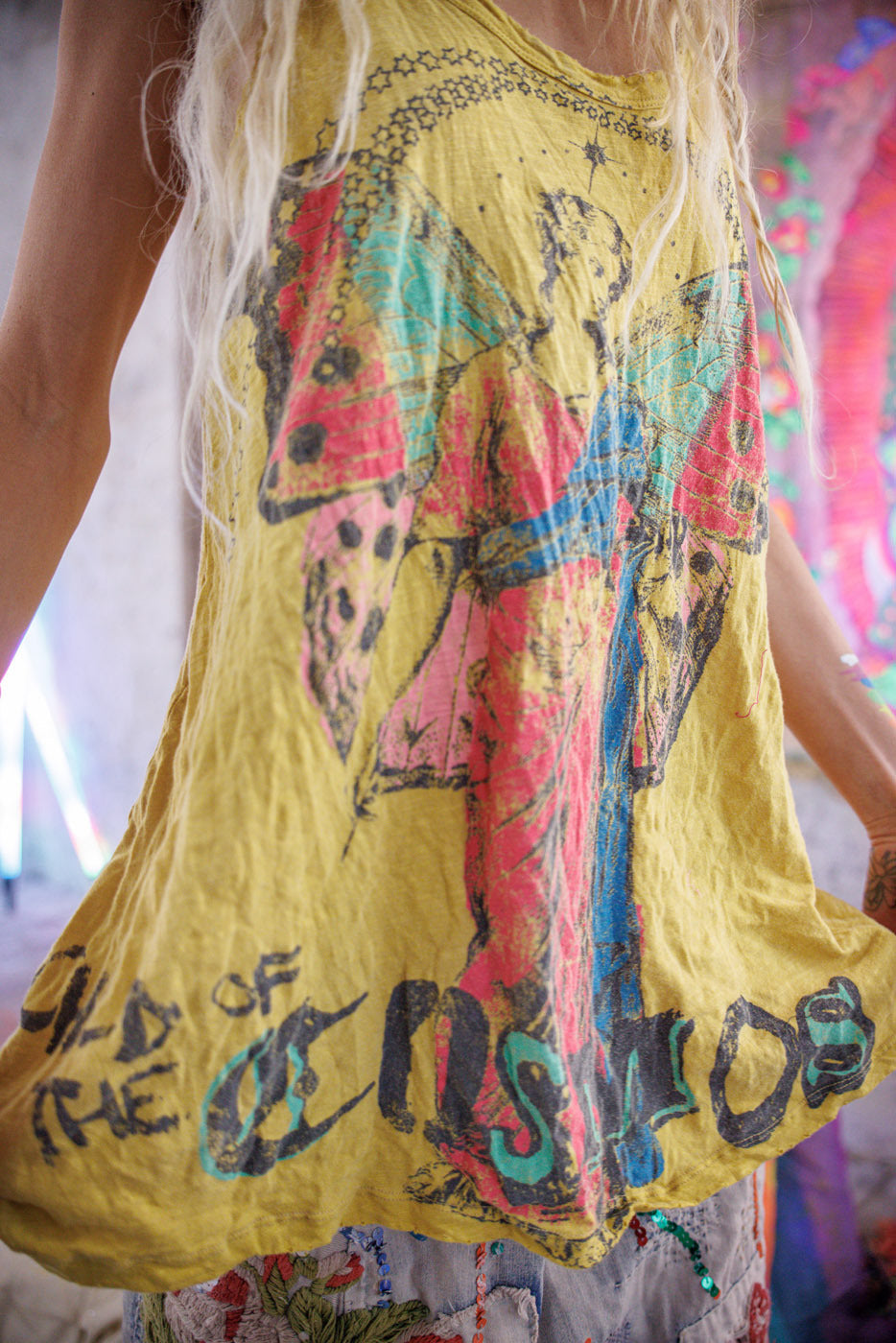 Hija Del Cosmos Lana Tanque Alta Visibilidad 