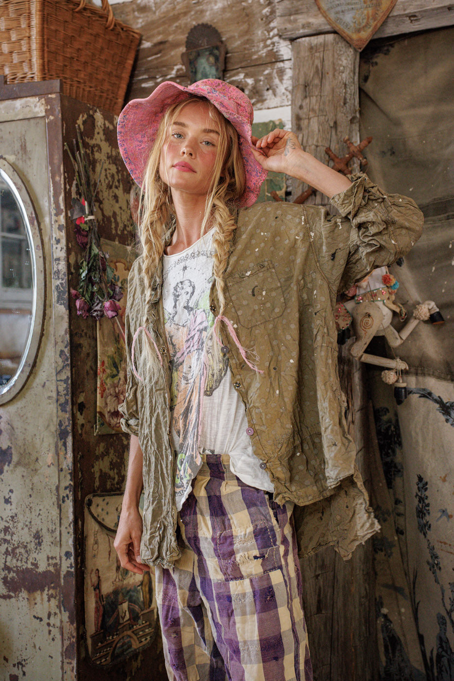 Bedrucktes Adison-Arbeitshemd 