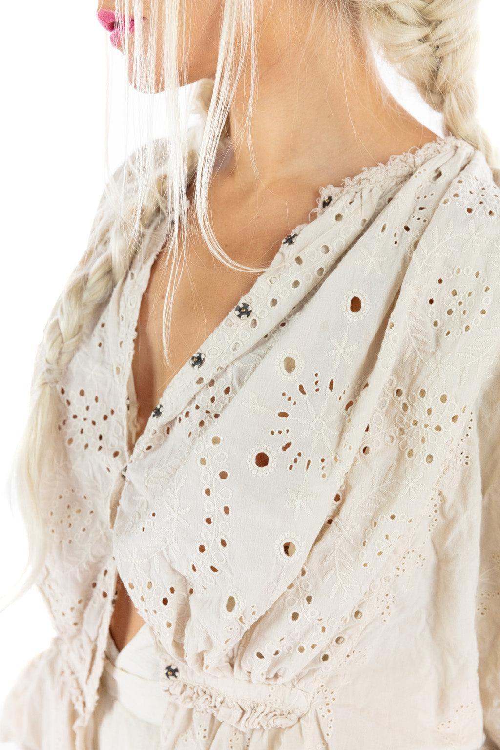 Eyelet Teylani Blouse - Magnolia Pearl Clothing