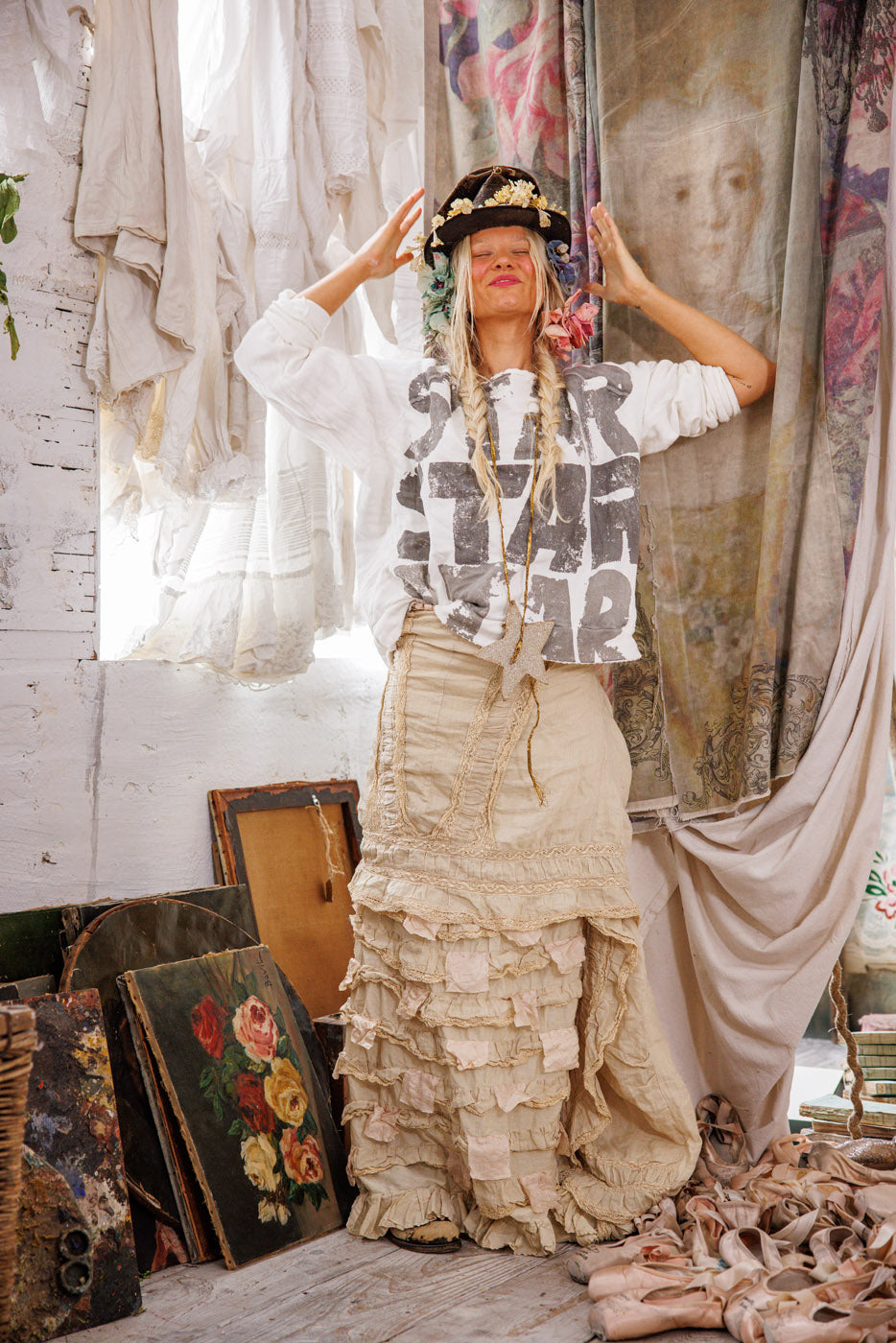 Star Star Star Richi Sweatshirt Magnolia Pearl Clothing