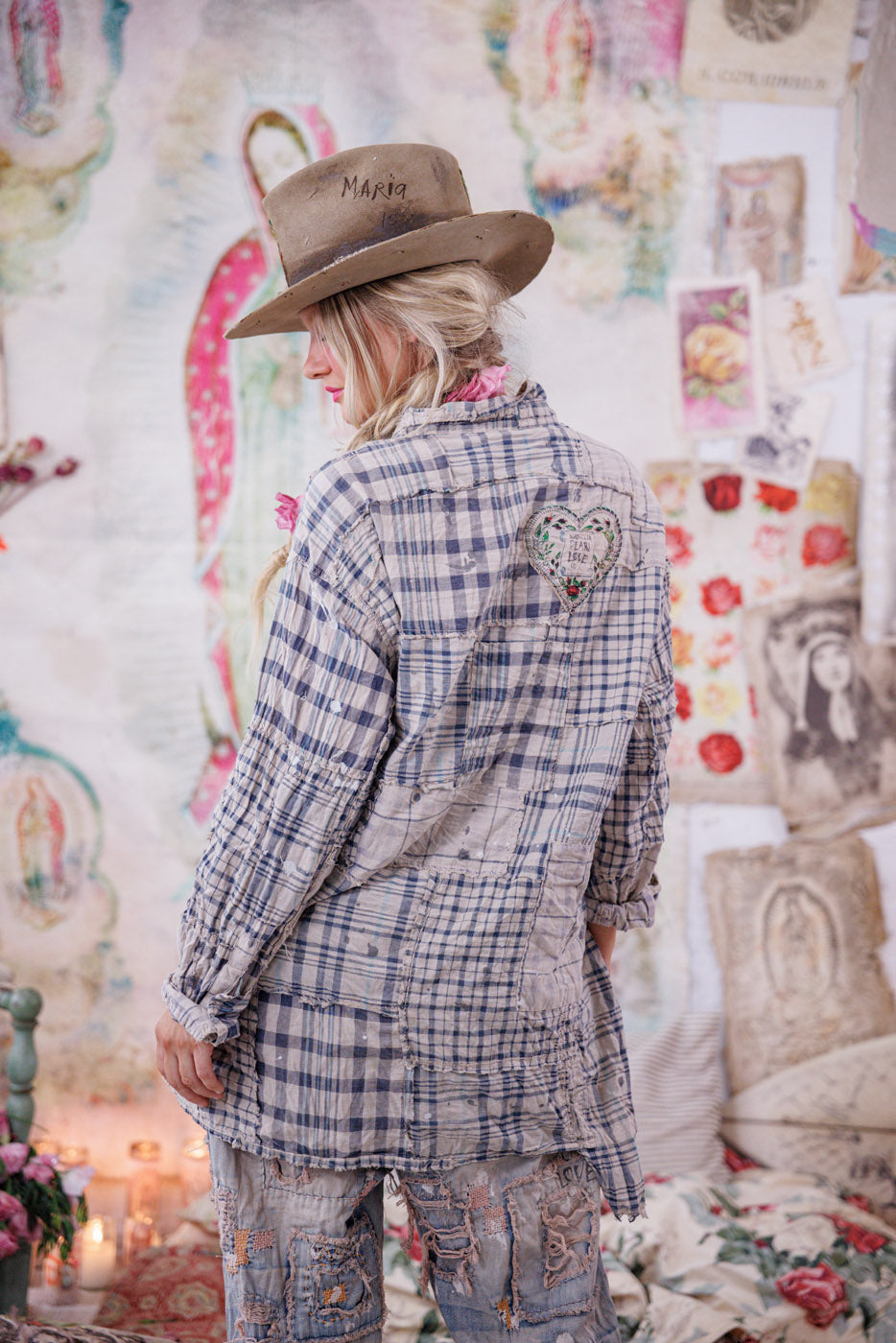 Patchwork Adison Workshirt Magnolia Pearl Clothing