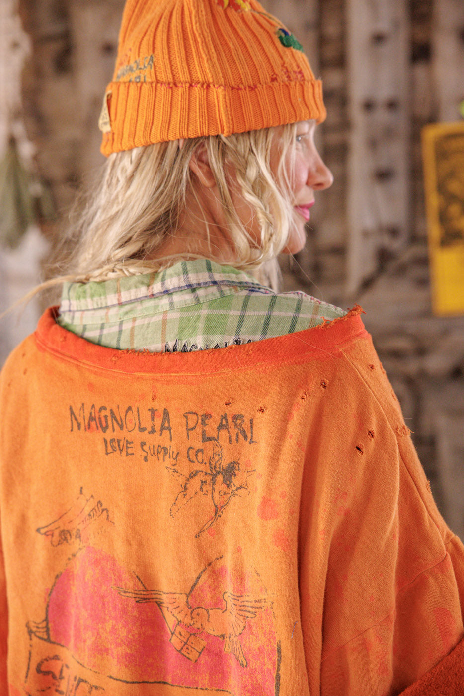 Mermaid Love Letters Vetiver Sweatshirt Magnolia Pearl Clothing