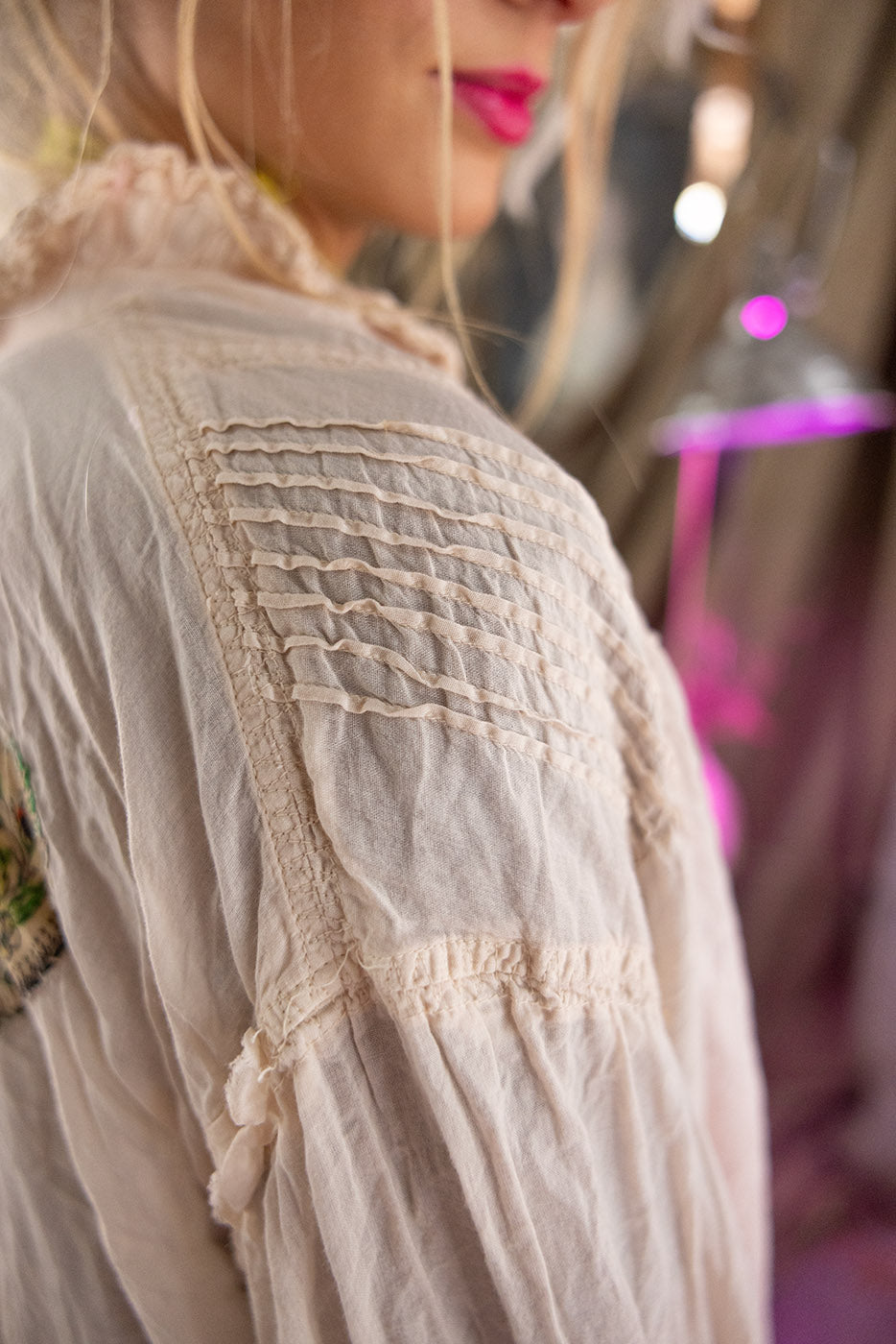 Emb Amadeus Blouse Magnolia Pearl Clothing