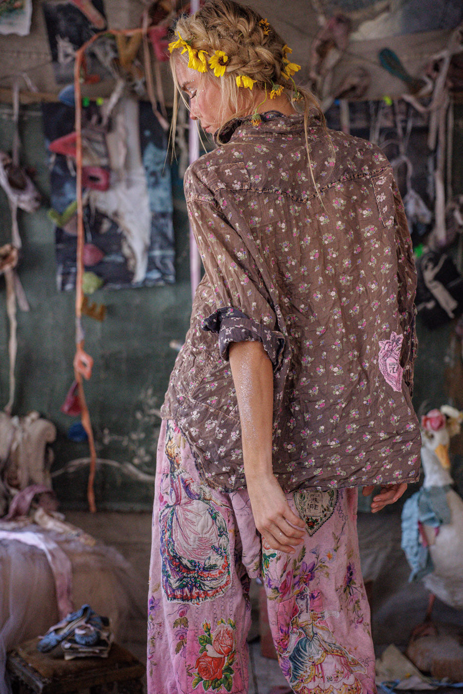 Kelly Vakarų Marškiniai Natūralus Grožis 