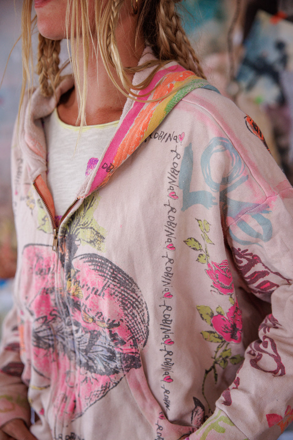 Væk Sovende Hjerte Isola Hoodie Kiss Molly 