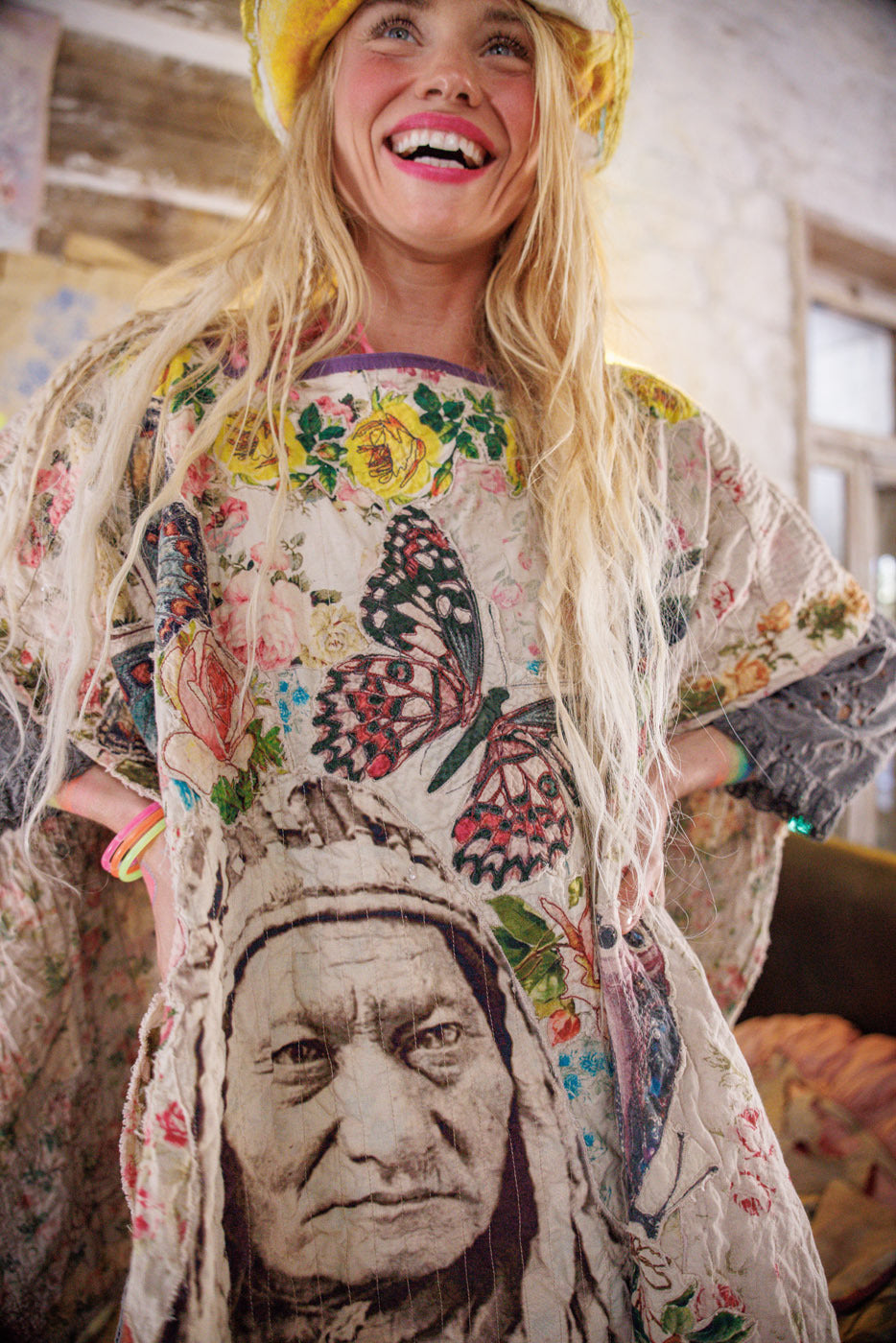 Great Spirits Bretta Poncho Magnolia Pearl Clothing