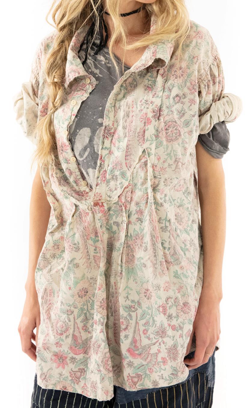 Blockprint Tora Skjorte Acanthus Sol 