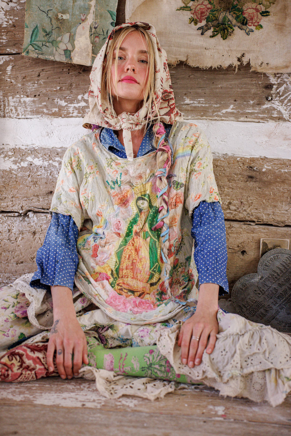 Mary Spiritual Rose Tee San Miguel Magnolia Pearl