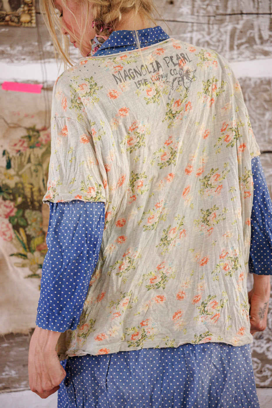 Mary Spiritual Rose Tee San Miguel Magnolia Pearl