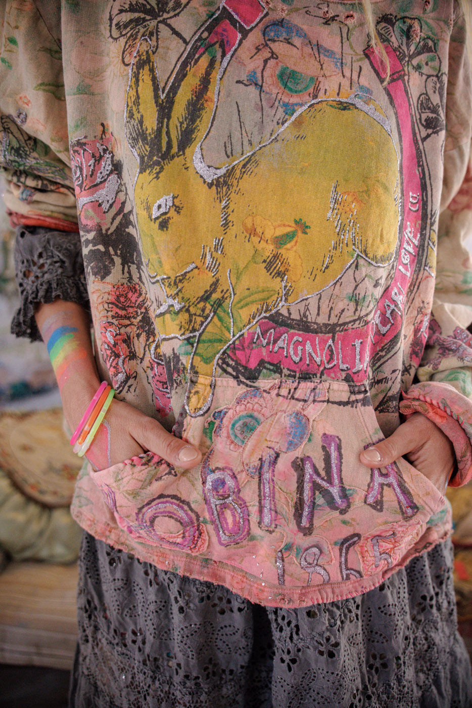 Lucky Anna Marais Sweatshirt Magnolia Pearl Clothing