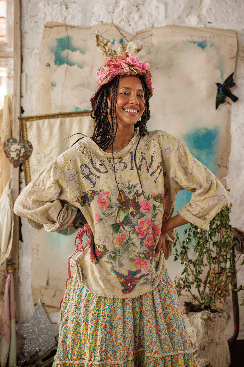 Dyreliv Hermosa Sweatshirt Lisianthus 