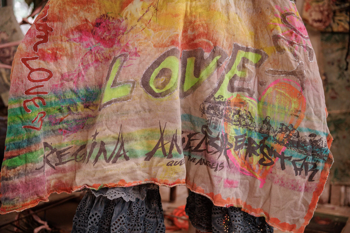 Regenbogen Herz Poncho Keine 
