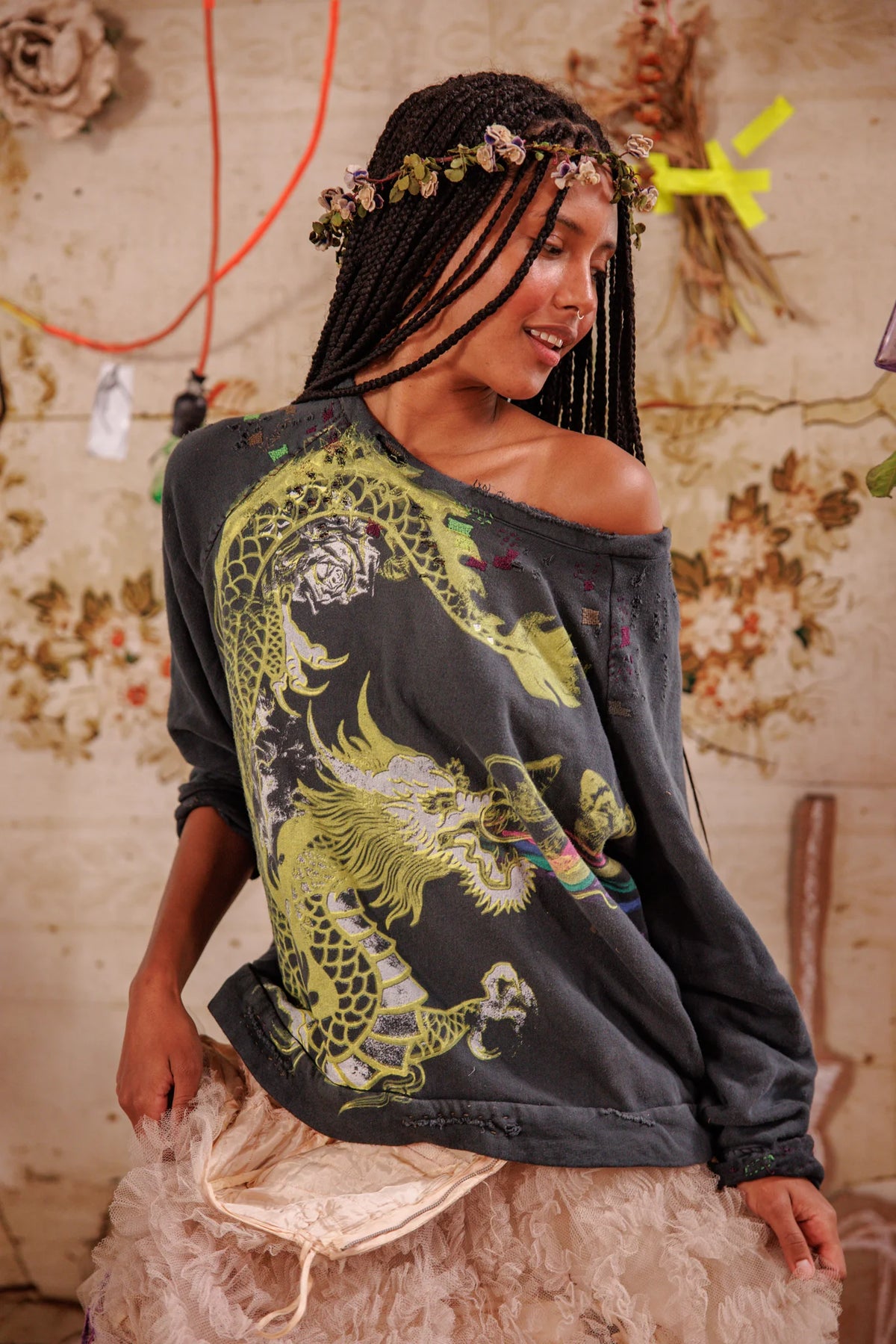 Puff Puff Rainbow Richi Sweatshirt Sonnenblume 