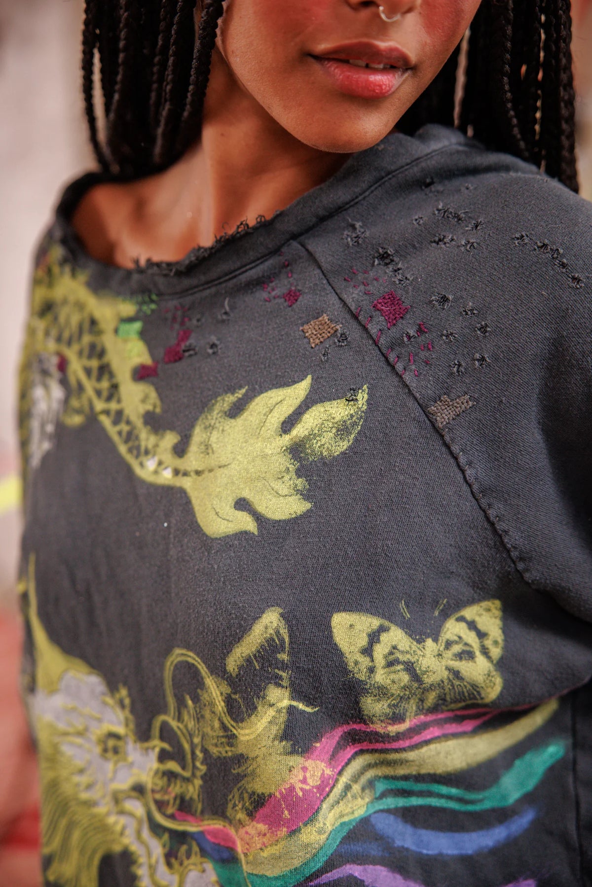 Puff Puff Rainbow Richi Sweatshirt Sonnenblume 