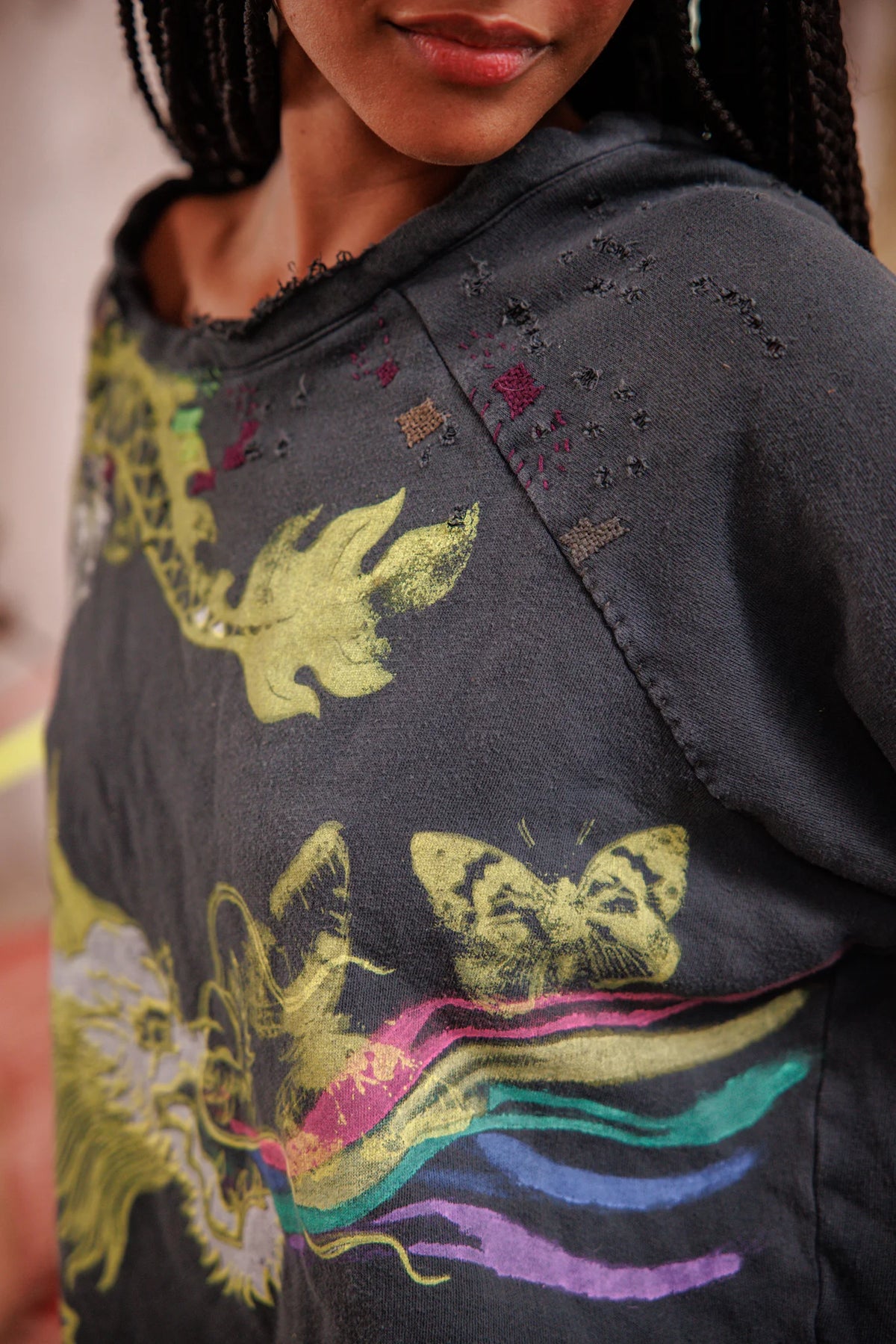 Puff Puff Rainbow Richi Sweatshirt Sonnenblume 
