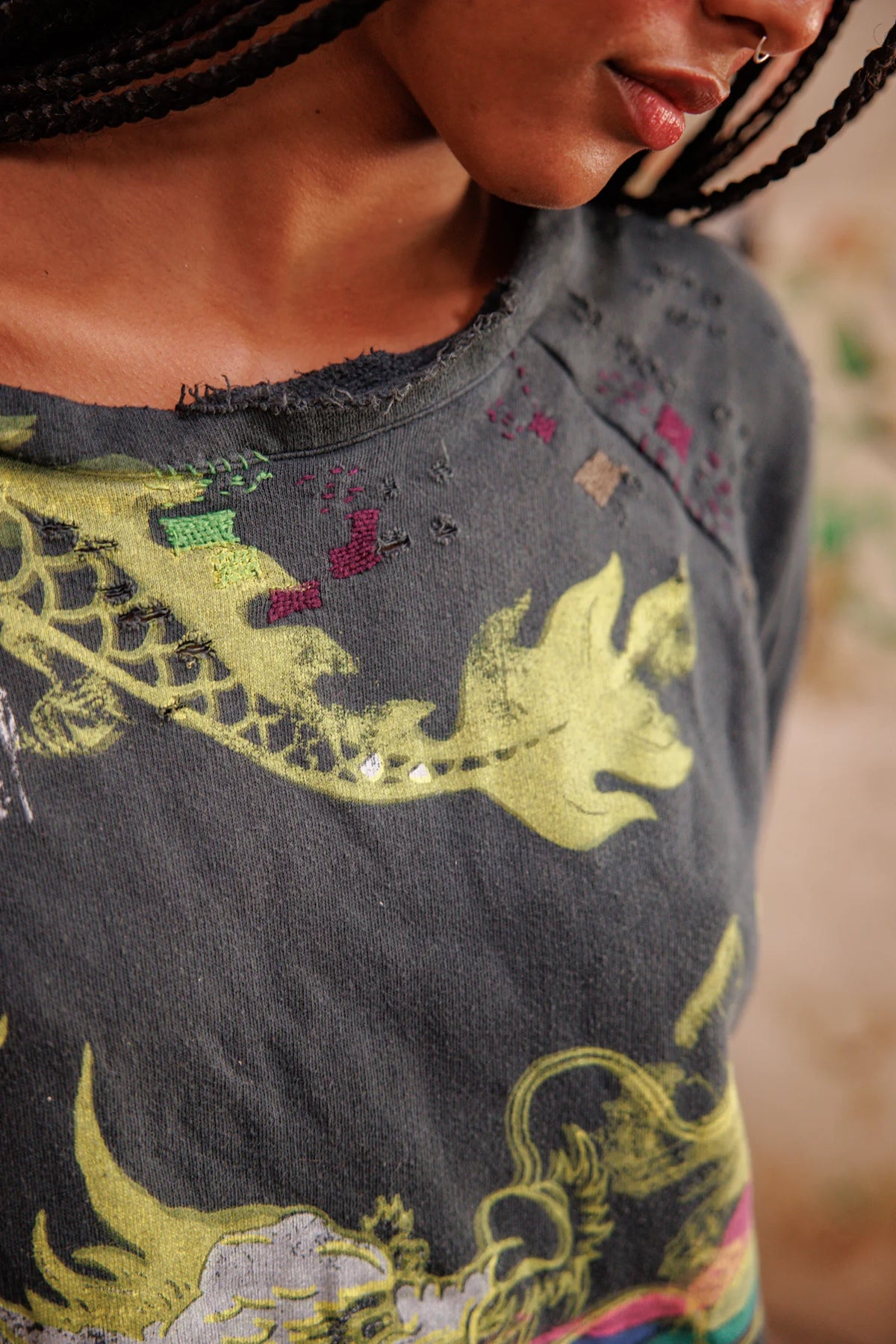 Puff Puff Rainbow Richi Sweatshirt Sonnenblume 