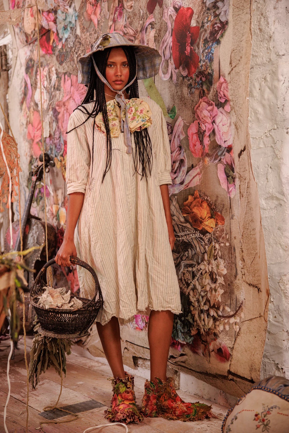 Gewebtes Bibby-Kleid 