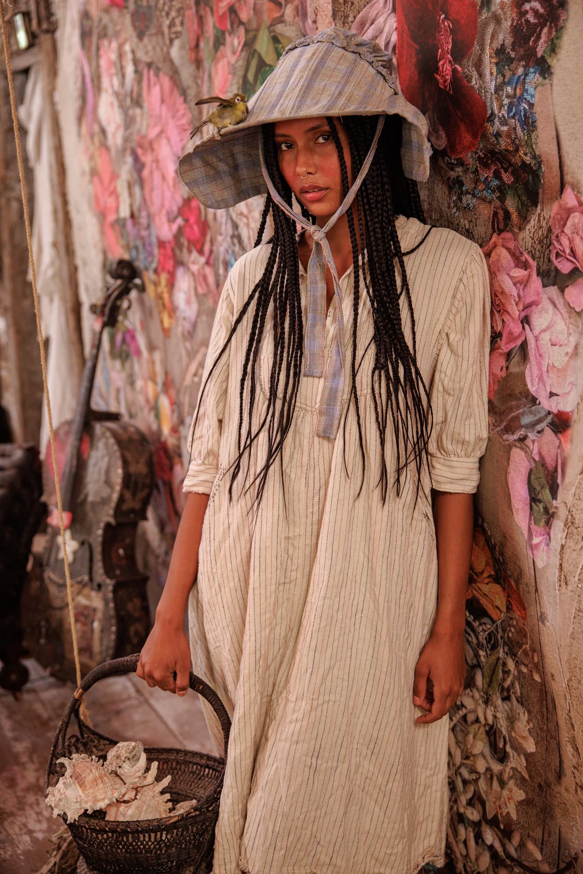Gewebtes Bibby-Kleid 