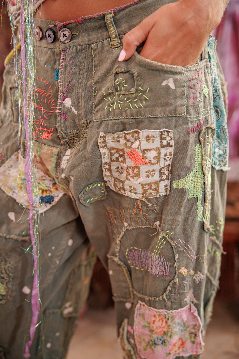 Spodnie Górnicze Patchwork Algi  - Image 8