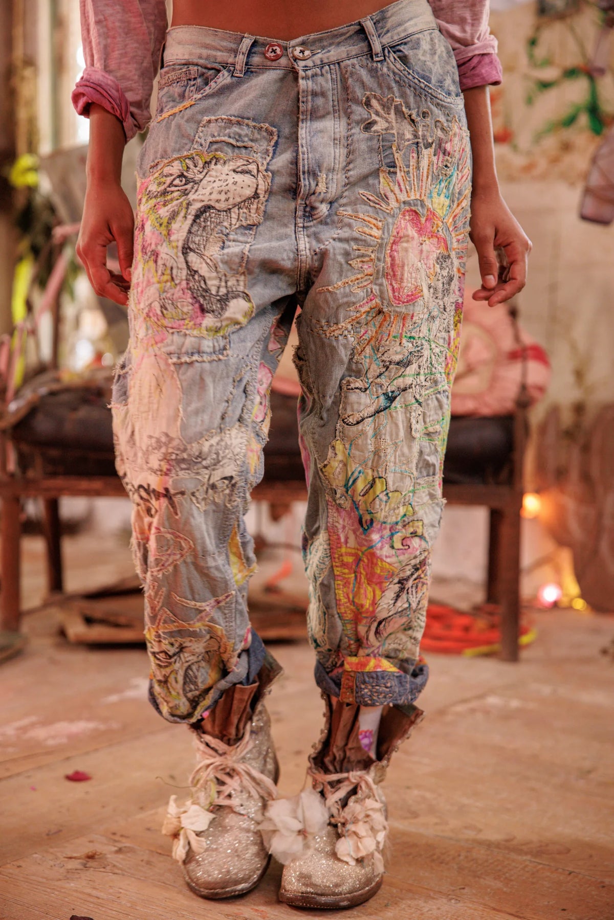 Jenseits von Regenbögen: Miner Jeans gewaschenes Indigo 