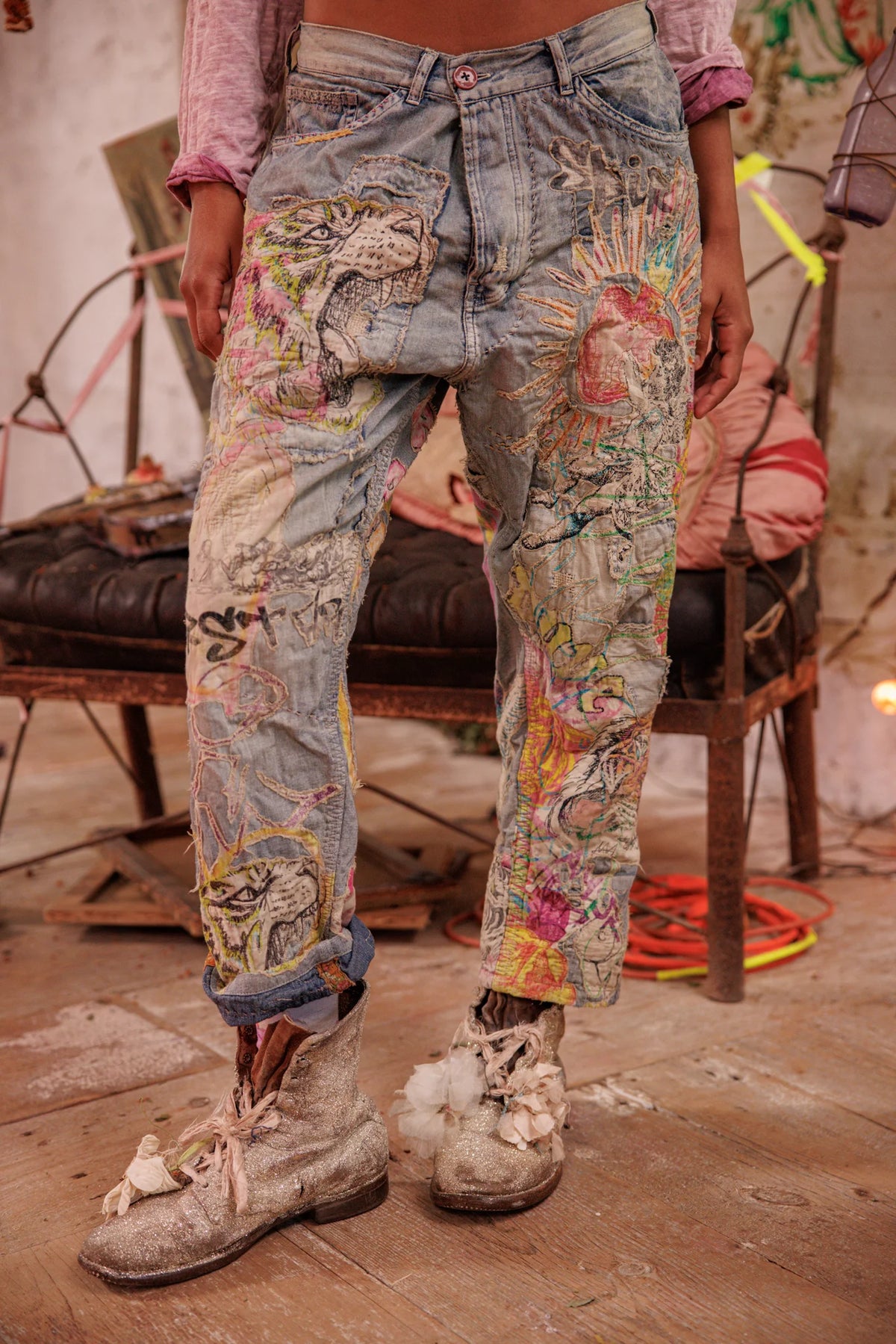 Jenseits von Regenbögen: Miner Jeans gewaschenes Indigo 