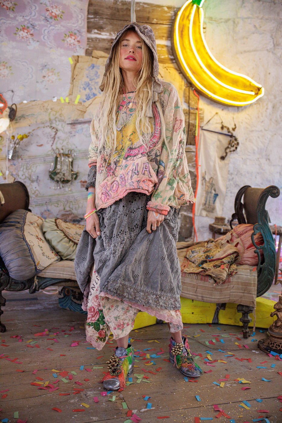 Lucky Anna Marais Sweatshirt Magnolia Pearl Clothing