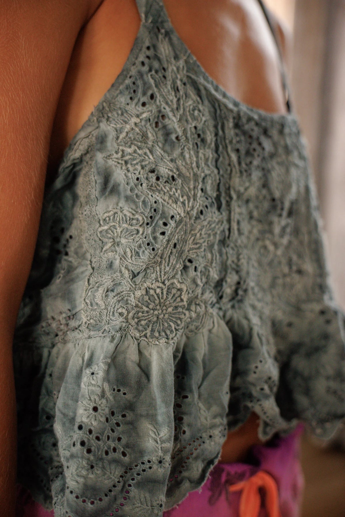 Camiseta Eyelet Leola 