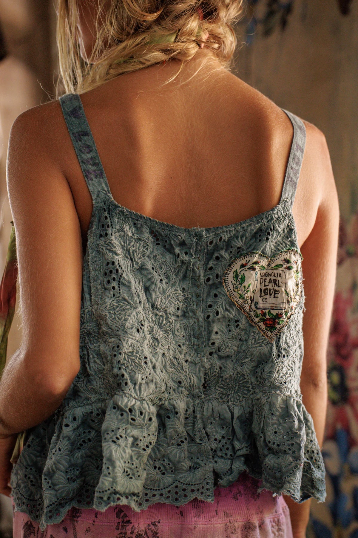 Camiseta Eyelet Leola 