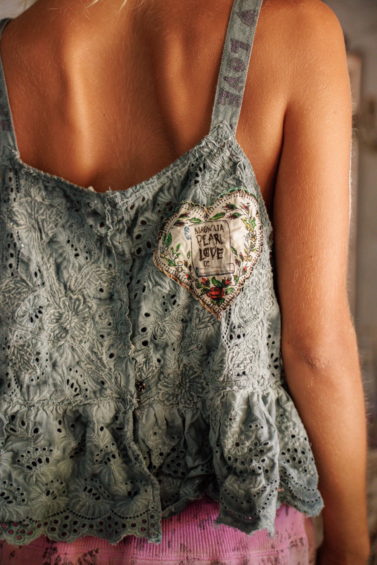 Camiseta Eyelet Leola 