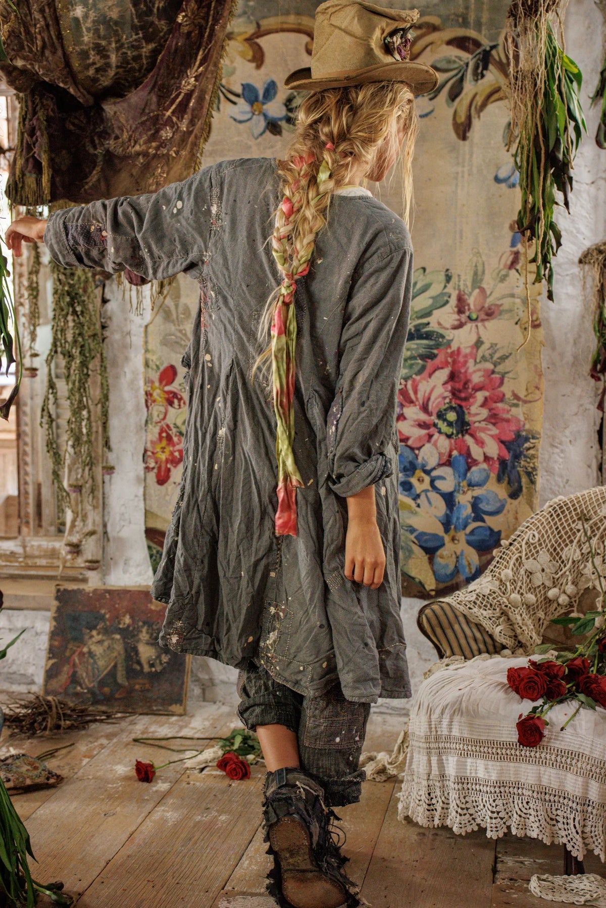 Leni Coat with Paint