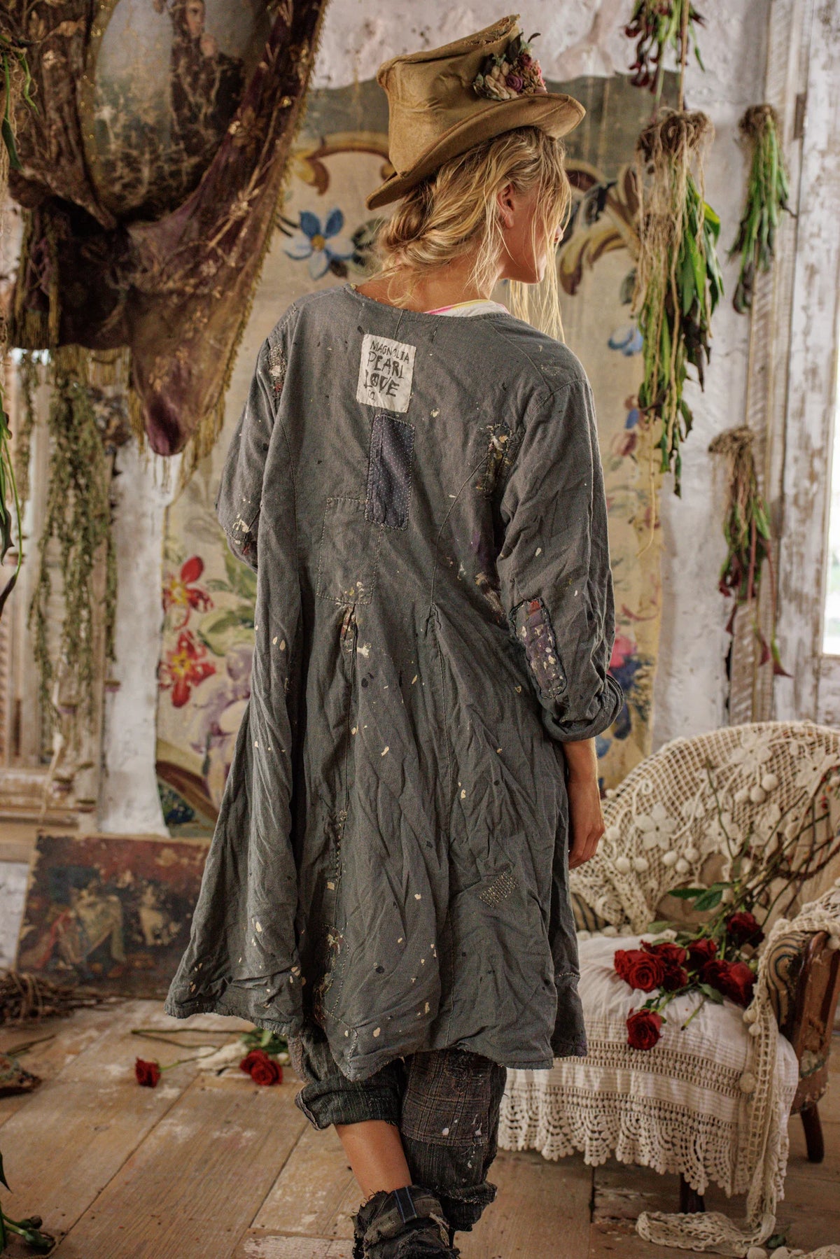 Leni Coat with Paint
