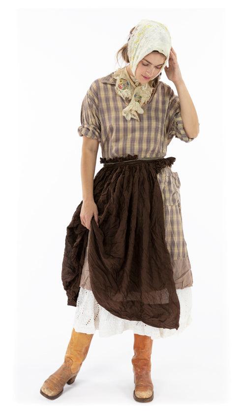 Nathalia Ruffled Wrap Skirt Apron - Magnolia Pearl Clothing