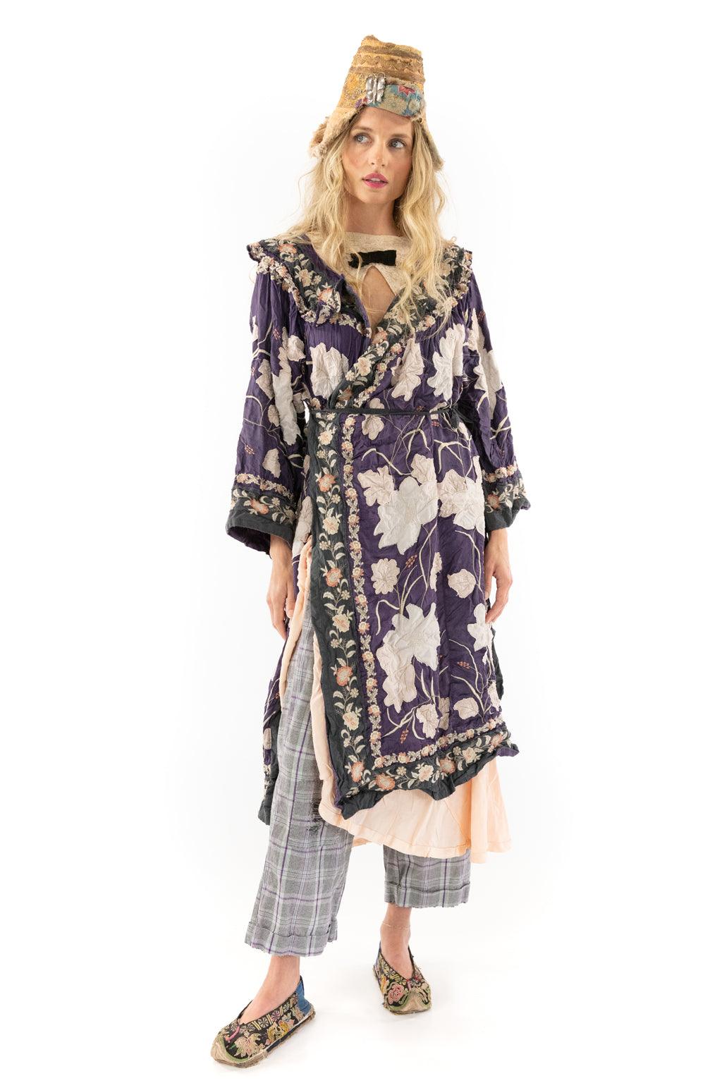 Floral Appliqué Danji Kimono - Magnolia Pearl Clothing